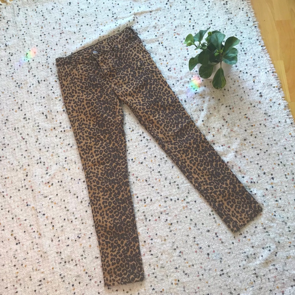 Five Units Leopard Penelope Skinny Jeans